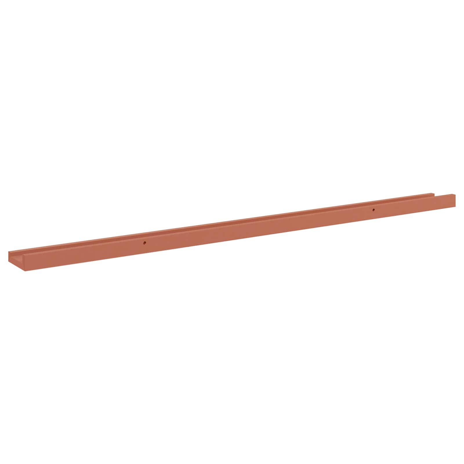 Wandregal mit Regal 4 pcs Rot 115 x 9 x 3 cm Holzwerkstoff