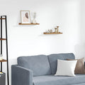 Wandregal mit Regal 2 pcs Braun 40 x 9 x 3 cm Holzwerkstoff