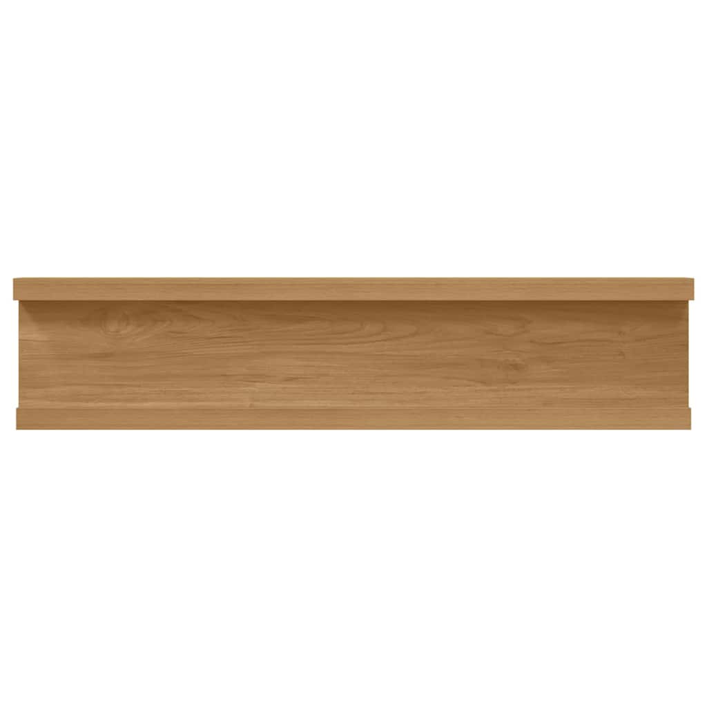 Wandregal mit Regal 2 pcs Braun 40 x 9 x 3 cm Holzwerkstoff