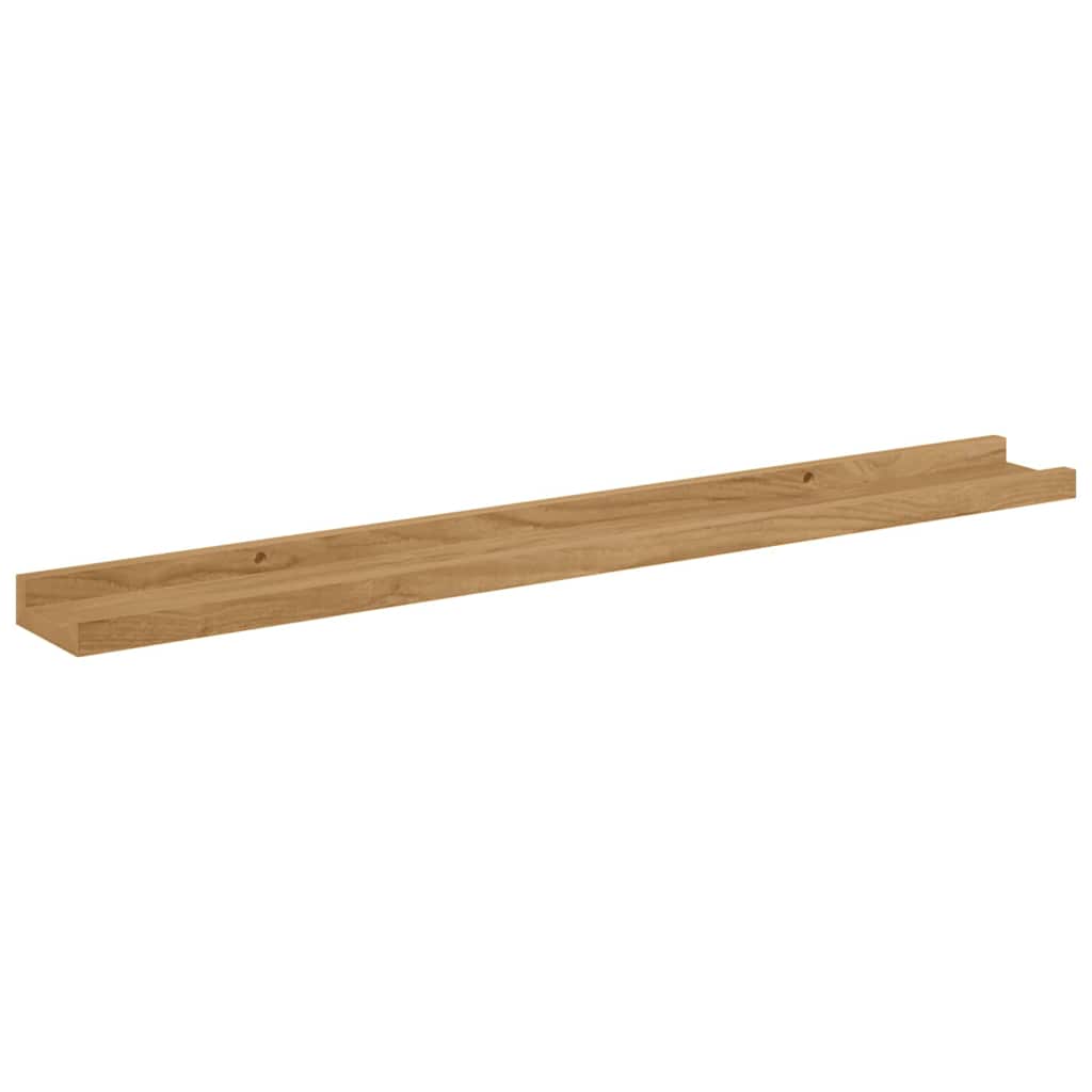 Wandregal mit Regal 2 pcs Braun 80 x 9 x 3 cm Holzwerkstoff