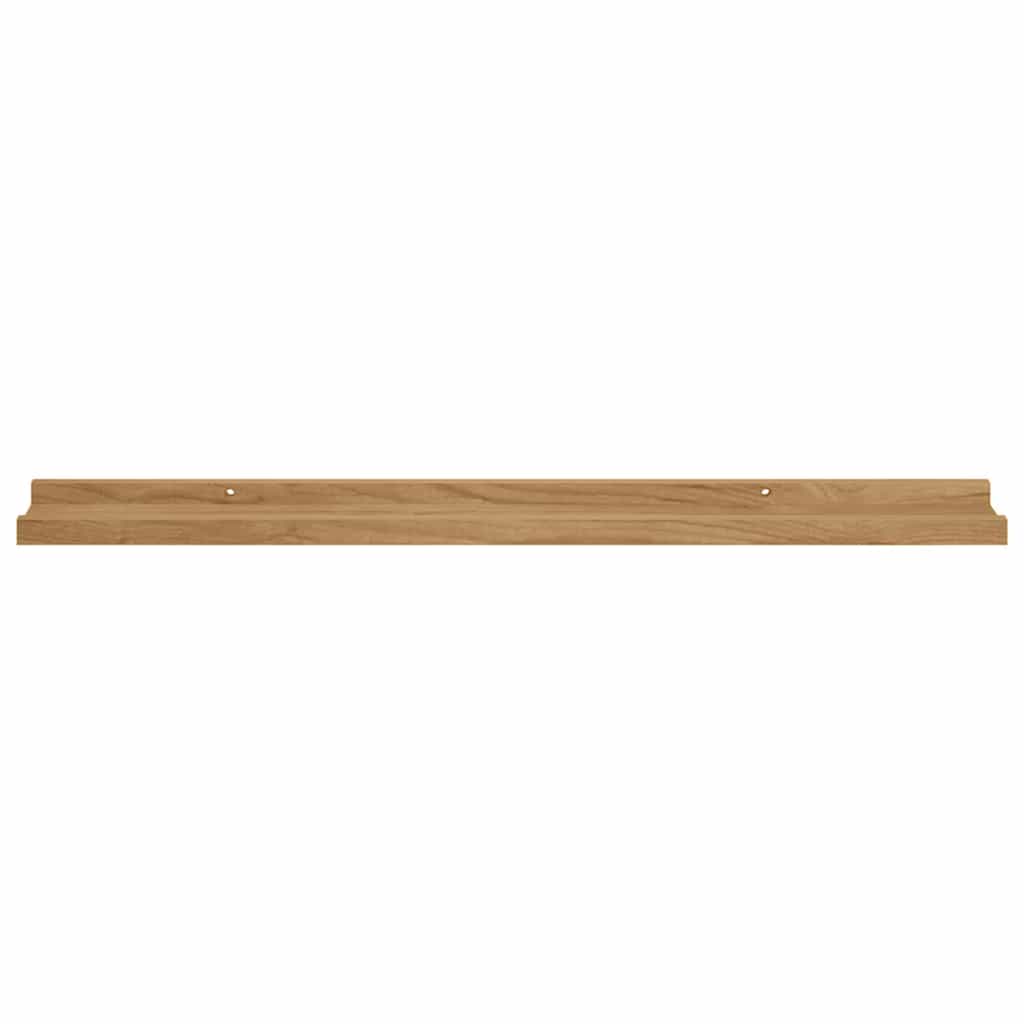 Wandregal mit Regal 2 pcs Braun 80 x 9 x 3 cm Holzwerkstoff