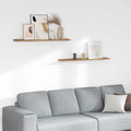 Wandregal mit Regal 2 pcs Braun 100 x 9 x 3 cm Holzwerkstoff
