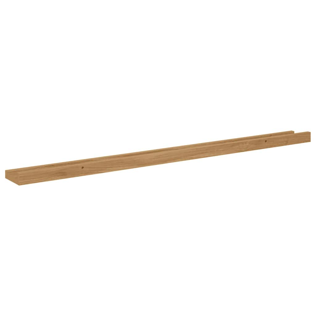 Wandregal mit Regal 2 pcs Braun 100 x 9 x 3 cm Holzwerkstoff