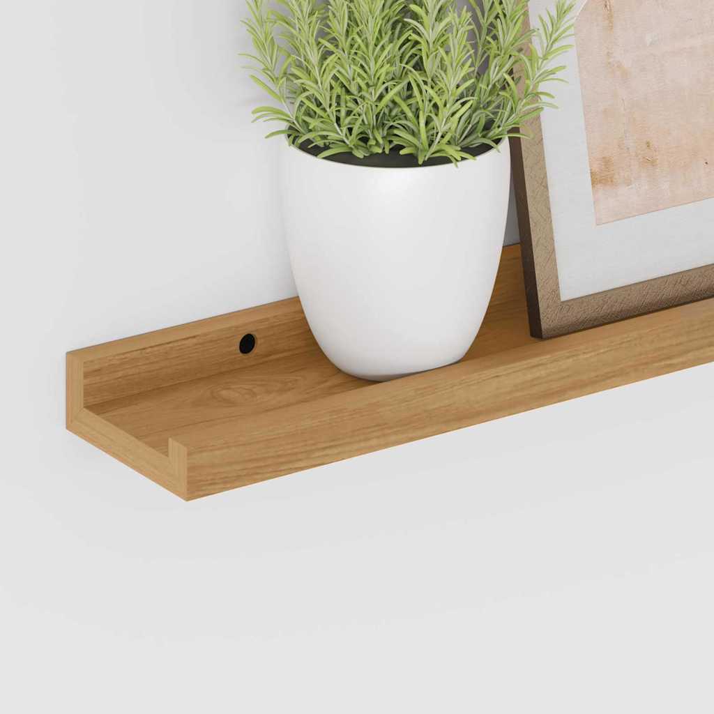 Wandregal mit Regal 4 pcs Braun 40 x 9 x 3 cm Holzwerkstoff