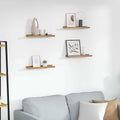 Wandregal mit Regal 4 pcs Braun 40 x 9 x 3 cm Holzwerkstoff