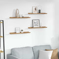 Wandregal mit Regal 4 pcs Braun 60 x 9 x 3 cm Holzwerkstoff