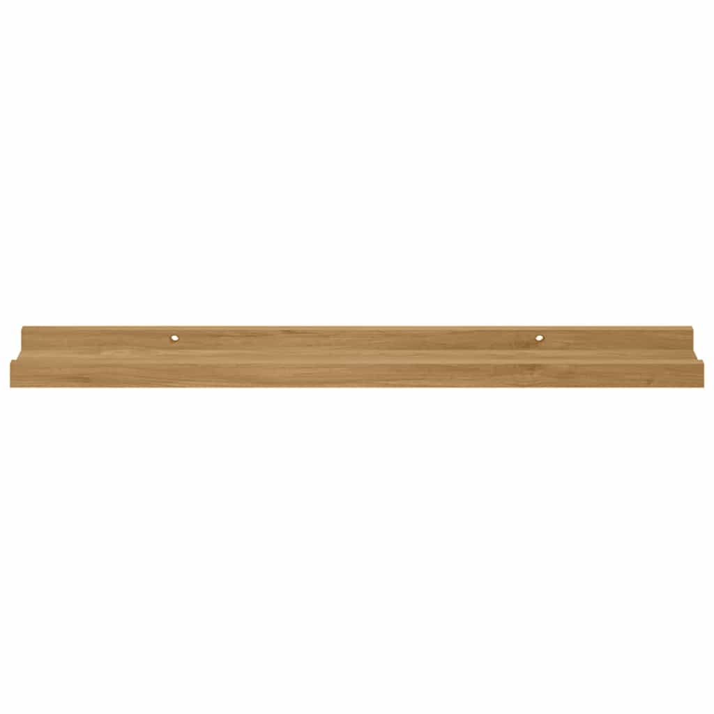 Wandregal mit Regal 4 pcs Braun 60 x 9 x 3 cm Holzwerkstoff