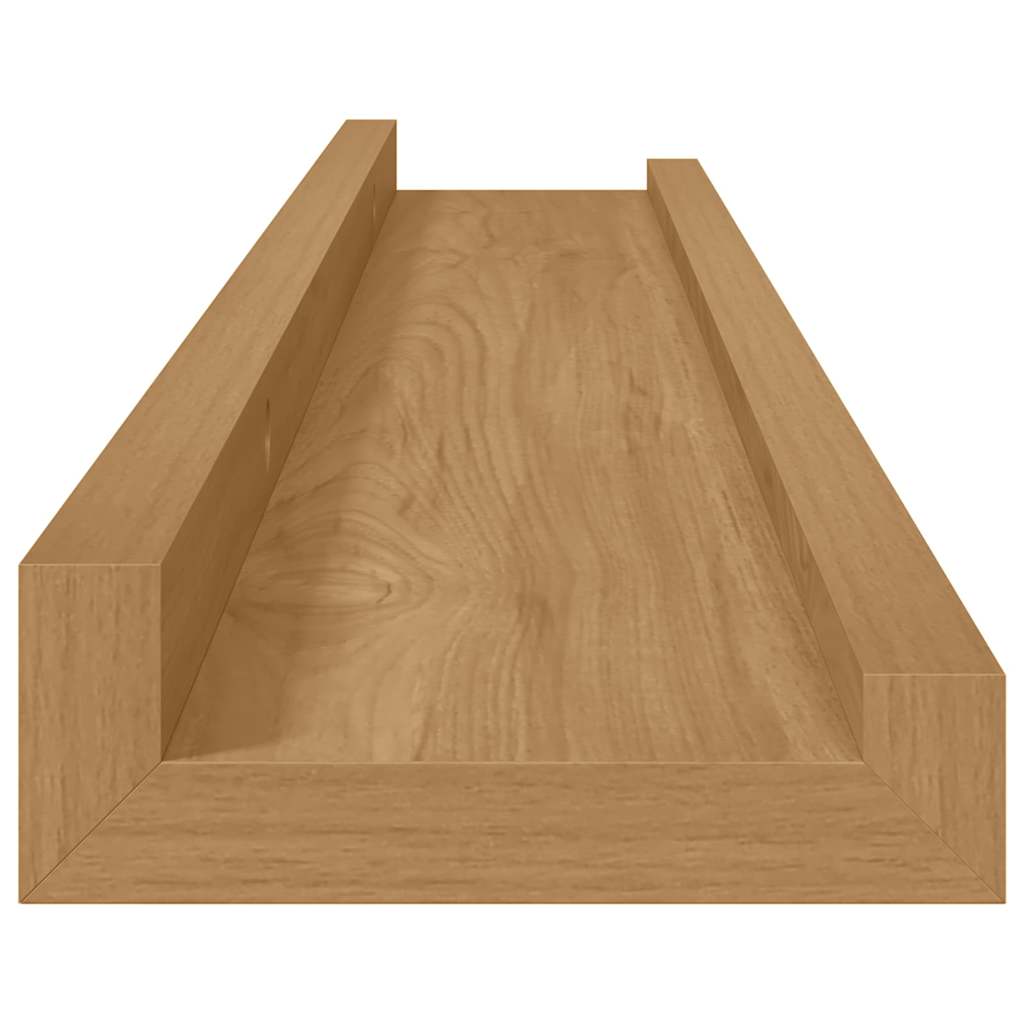Wandregal mit Regal 4 pcs Braun 60 x 9 x 3 cm Holzwerkstoff