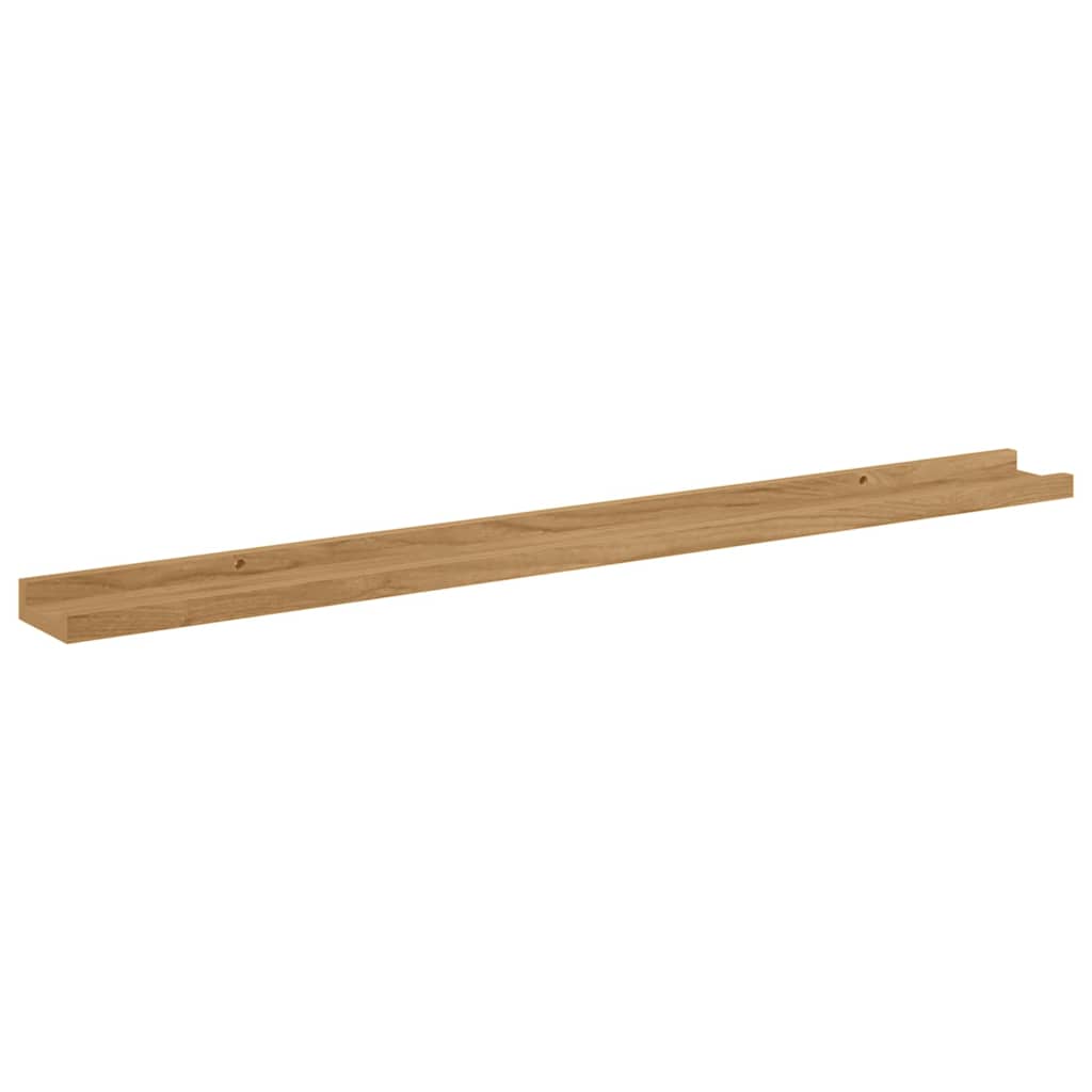 Wandregal mit Regal 4 pcs Braun 100 x 9 x 3 cm Holzwerkstoff