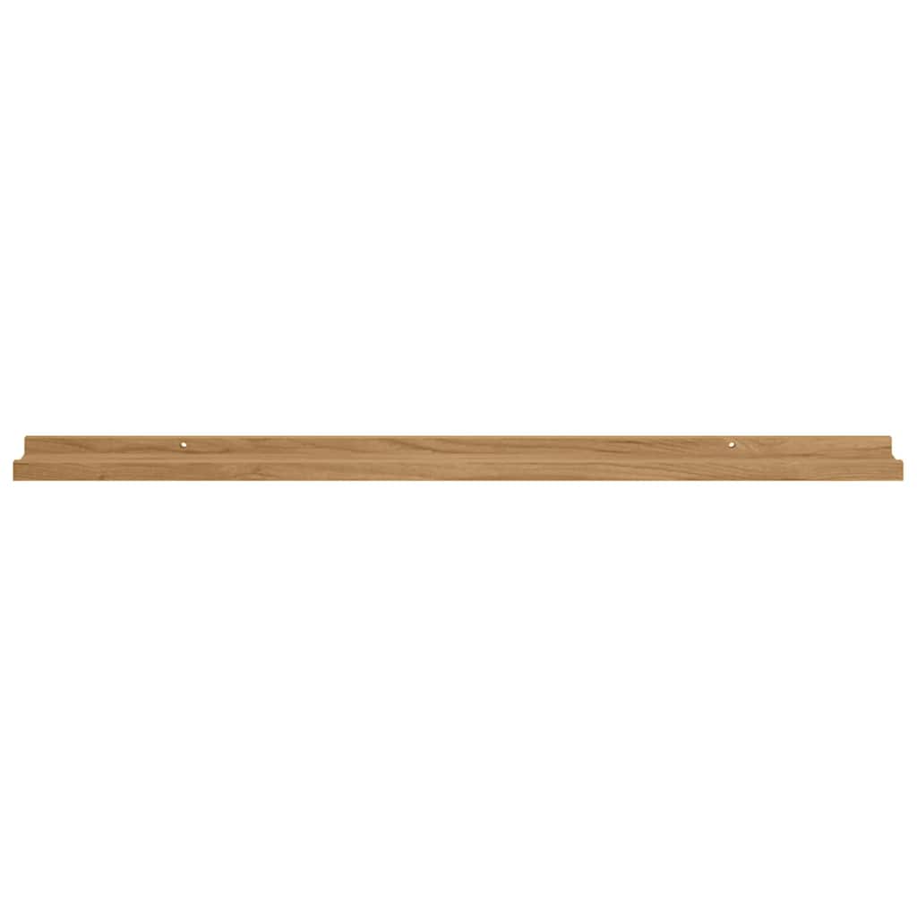 Wandregal mit Regal 4 pcs Braun 100 x 9 x 3 cm Holzwerkstoff