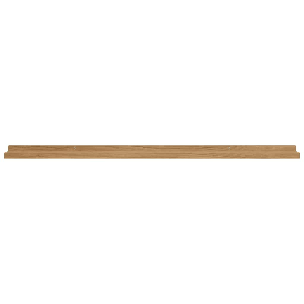 Wandregal mit Regal 4 pcs Braun 115 x 9 x 3 cm Holzwerkstoff