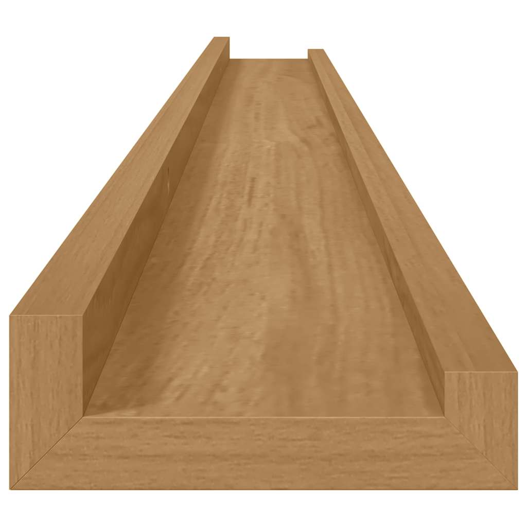 Wandregal mit Regal 4 pcs Braun 115 x 9 x 3 cm Holzwerkstoff