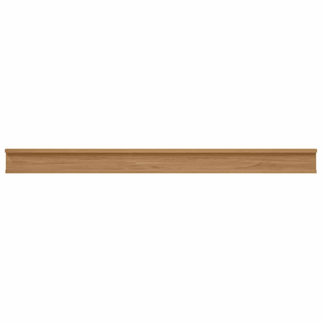 Wandregal mit Regal 4 pcs Braun 115 x 9 x 3 cm Holzwerkstoff