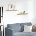 Wandregal mit Regal 2 pcs Beige 60 x 9 x 3 cm Holzwerkstoff