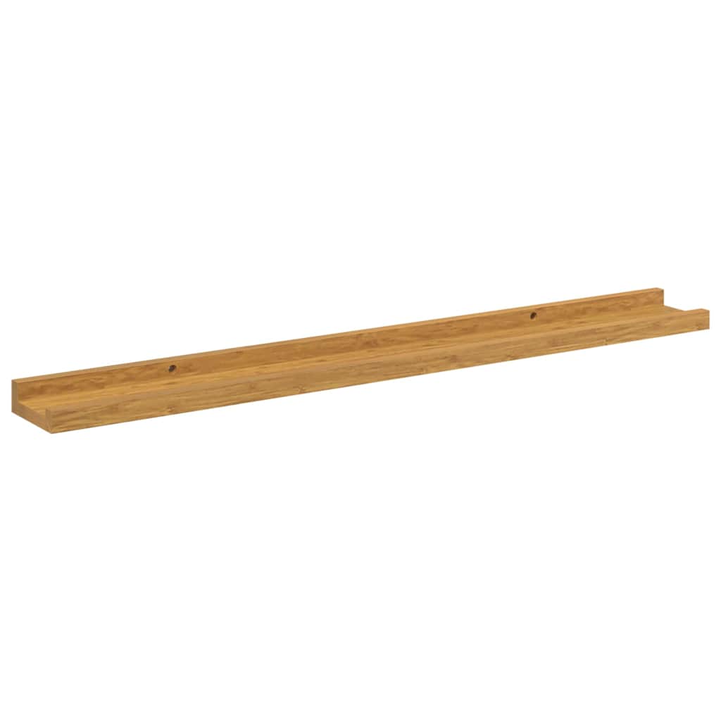 Wandregal mit Regal 2 pcs Beige 80 x 9 x 3 cm Holzwerkstoff