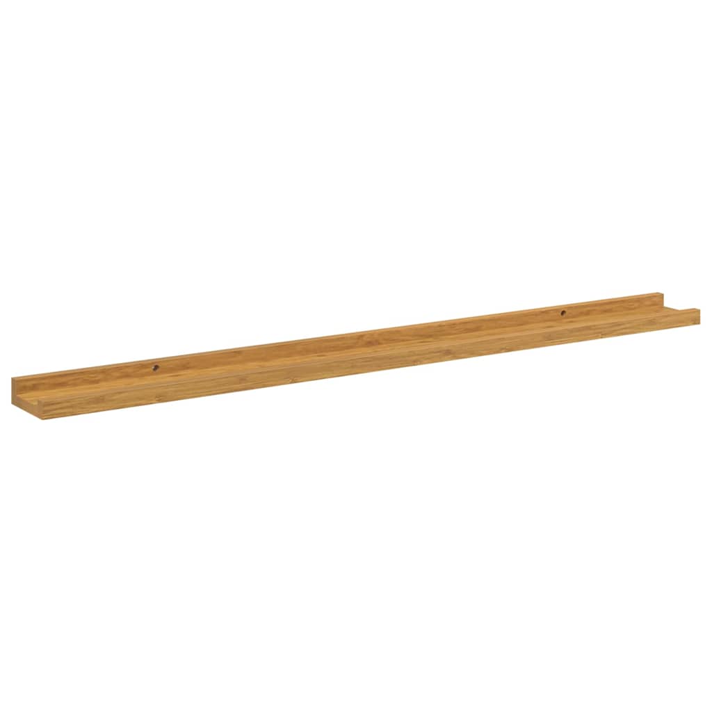 Wandregal mit Regal 2 pcs Beige 100 x 9 x 3 cm Holzwerkstoff