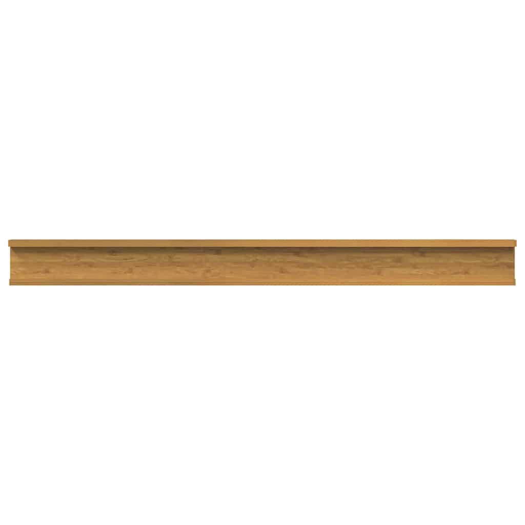Wandregal mit Regal 2 pcs Beige 100 x 9 x 3 cm Holzwerkstoff