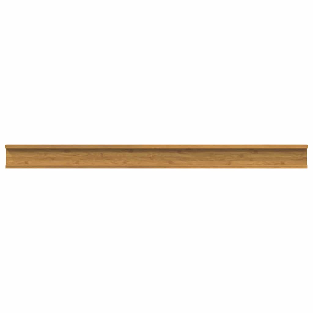 Wandregal mit Regal 2 pcs Beige 115 x 9 x 3 cm Holzwerkstoff