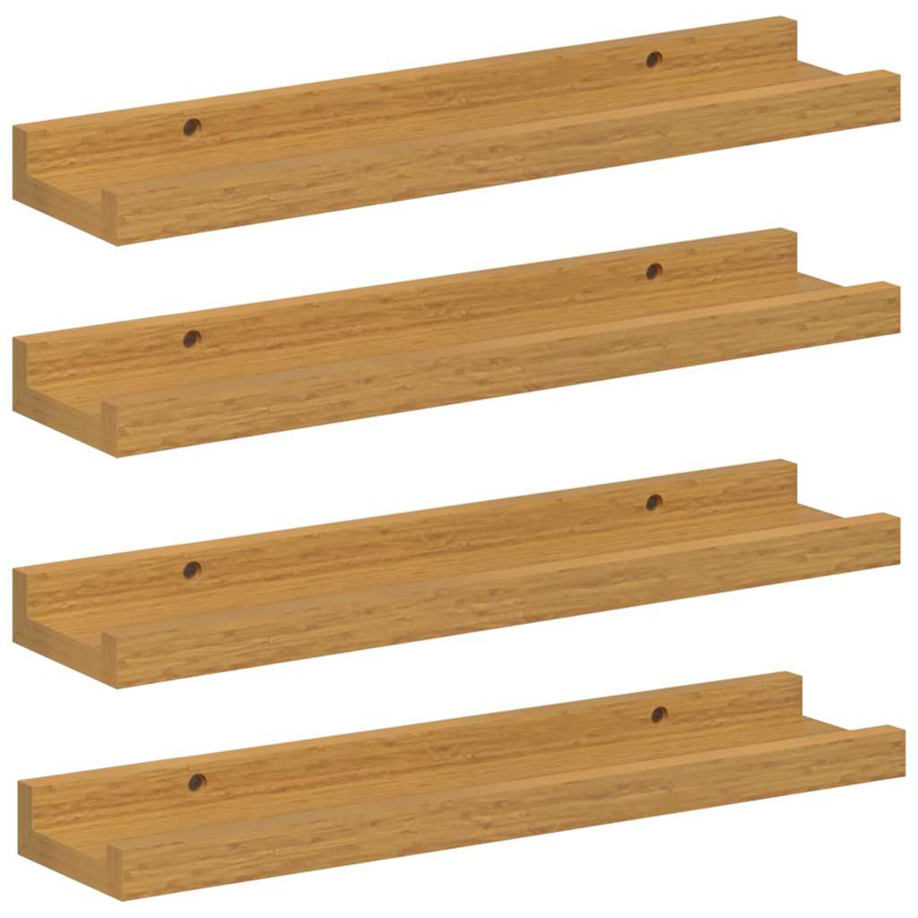 Wandregal mit Regal 4 pcs Beige 40 x 9 x 3 cm Holzwerkstoff