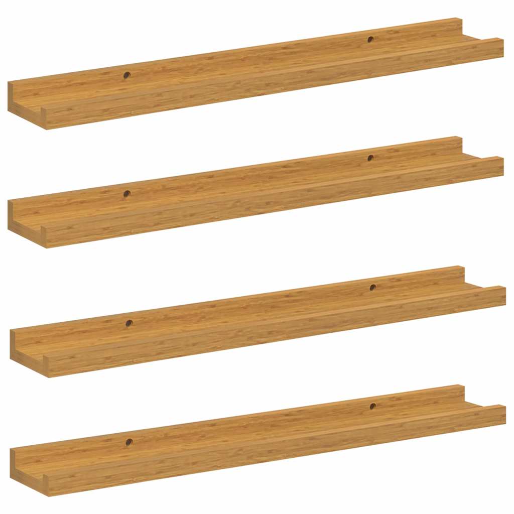 Wandregal mit Regal 4 pcs Beige 60 x 9 x 3 cm Holzwerkstoff