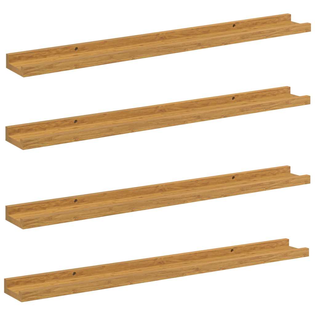 Wandregal mit Regal 4 pcs Beige 80 x 9 x 3 cm Holzwerkstoff