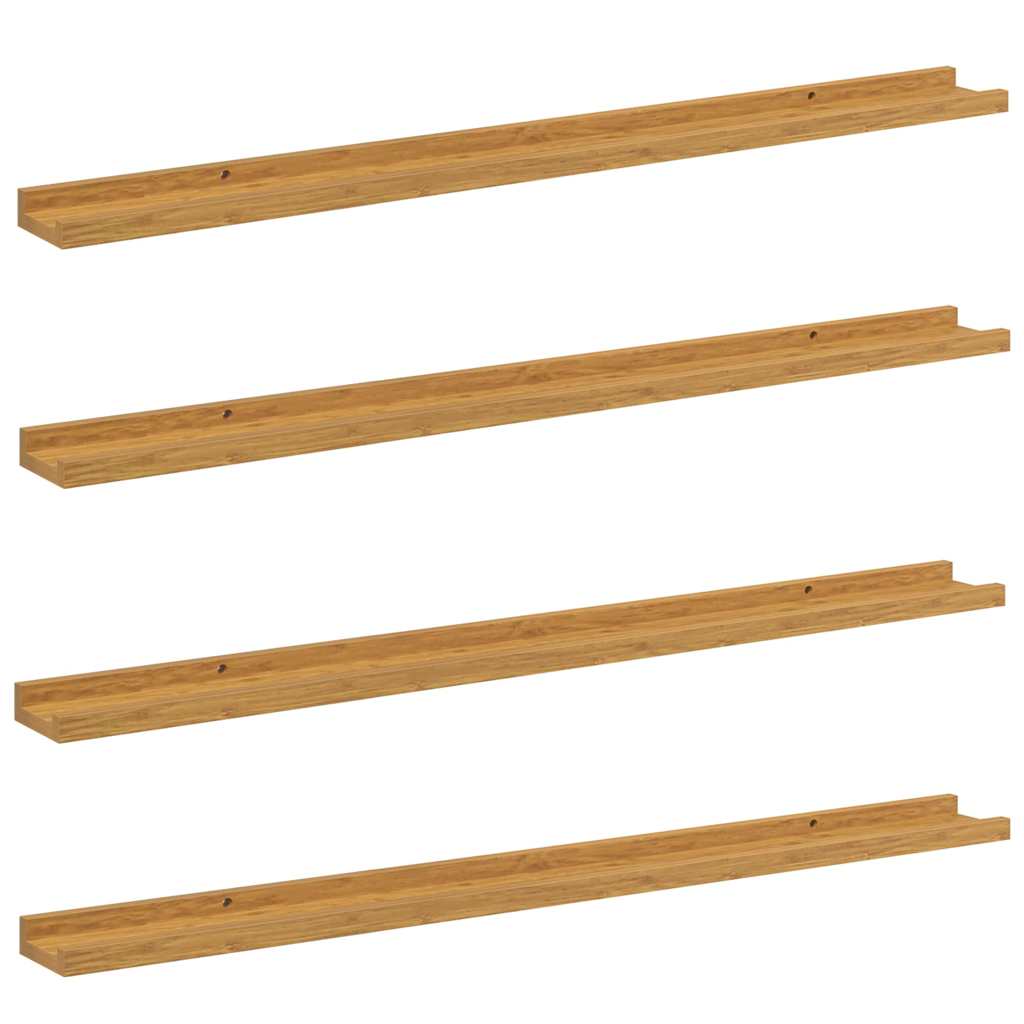 Wandregal mit Regal 4 pcs Beige 100 x 9 x 3 cm Holzwerkstoff