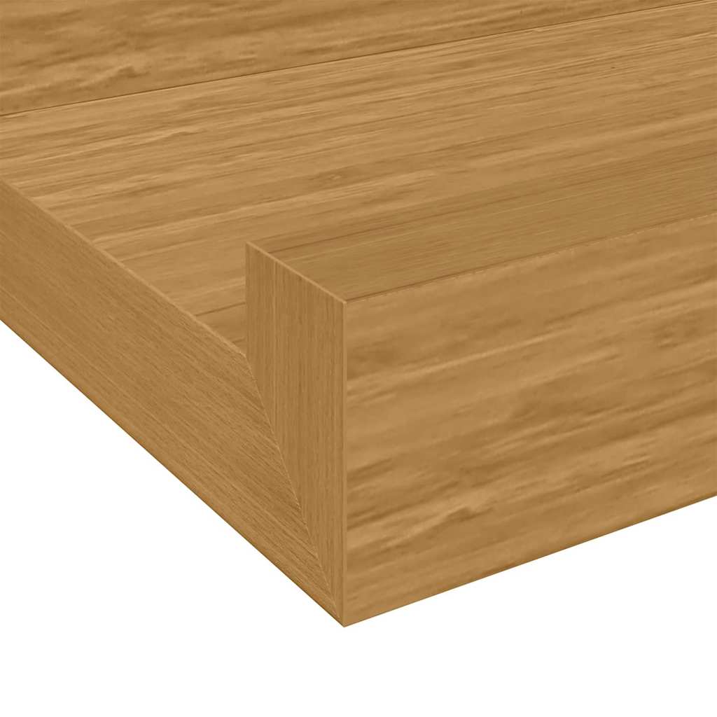 Wandregal mit Regal 4 pcs Beige 115 x 9 x 3 cm Holzwerkstoff