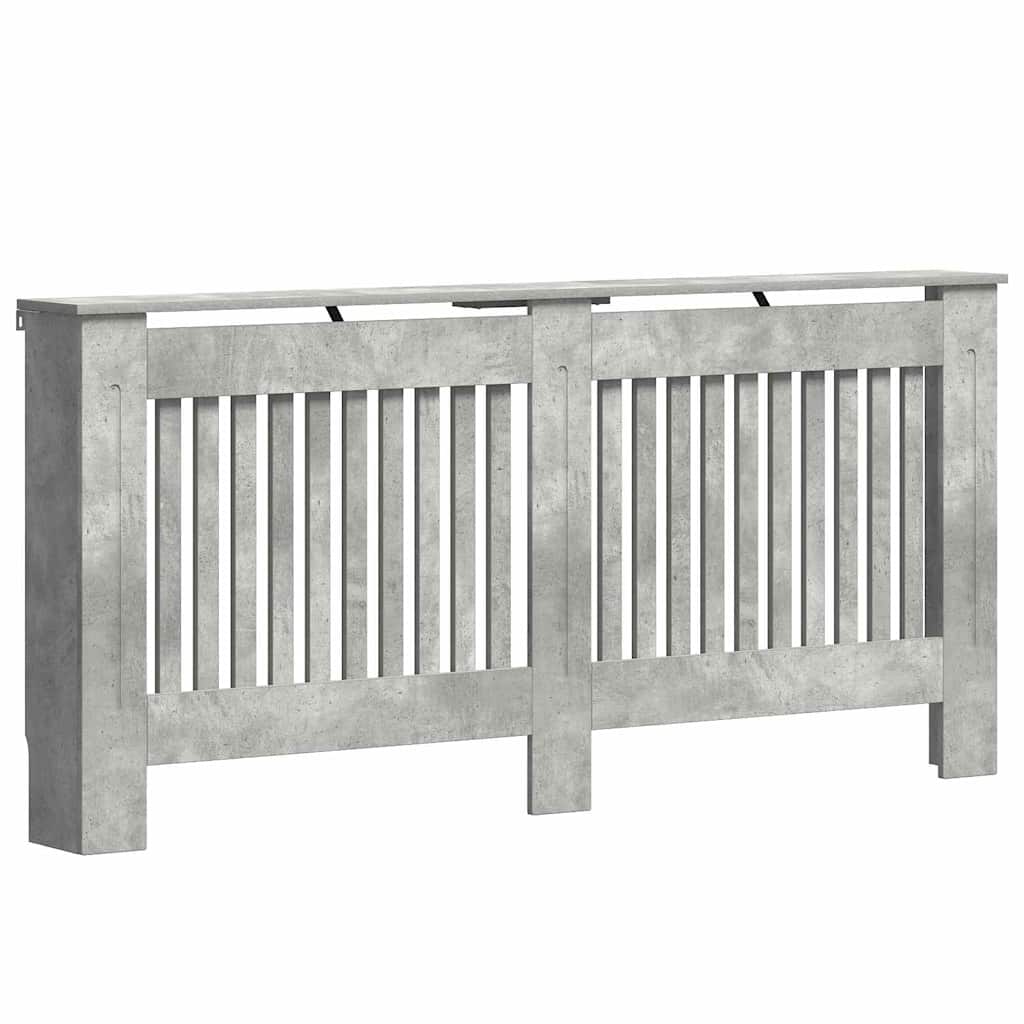 Heizkörperabdeckung Beton Grau 172 x 19 x 81,5 cm Holzwerkstoff