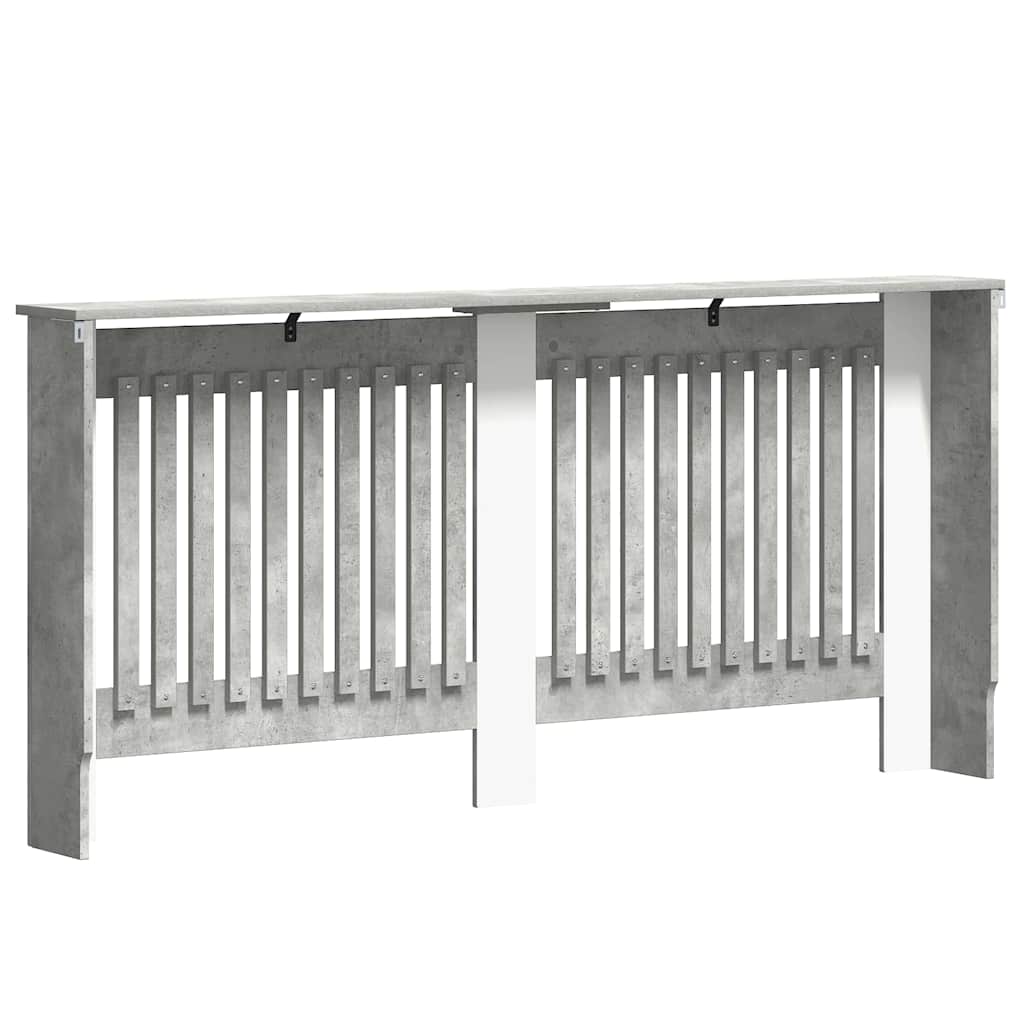 Heizkörperabdeckung Beton Grau 172 x 19 x 81,5 cm Holzwerkstoff