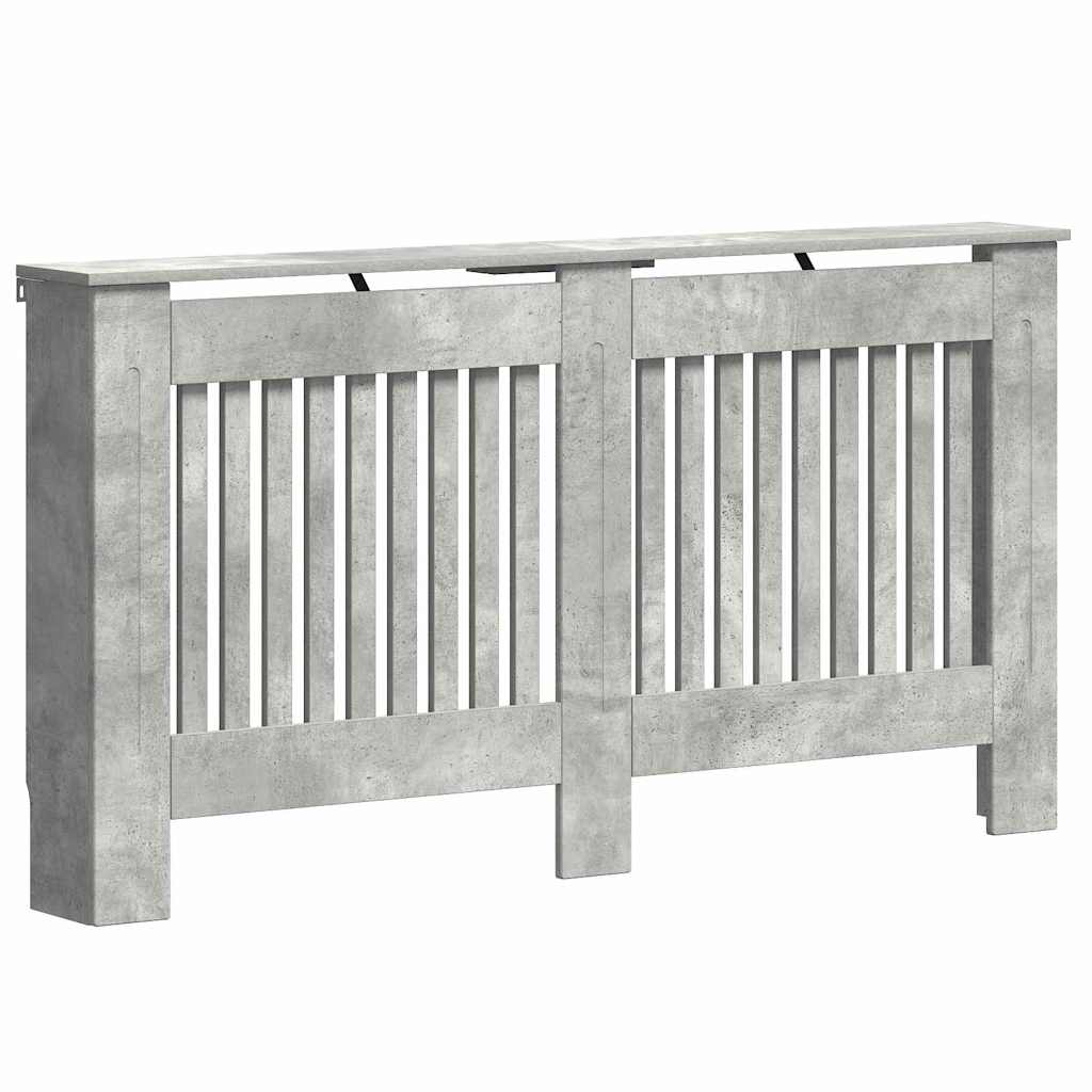 Heizkörperabdeckung Beton Grau 152 x 19 x 81,5 cm Holzwerkstoff