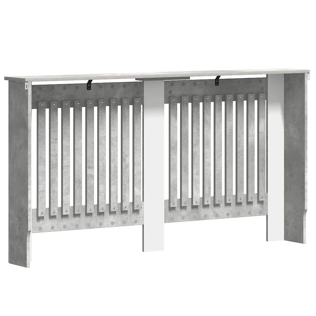 Heizkörperabdeckung Beton Grau 152 x 19 x 81,5 cm Holzwerkstoff