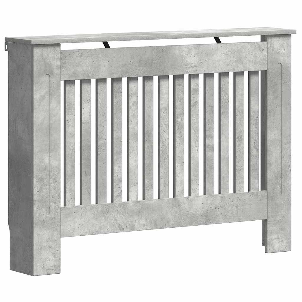 Heizkörperabdeckung Beton Grau 112 x 19 x 81,5 cm Holzwerkstoff