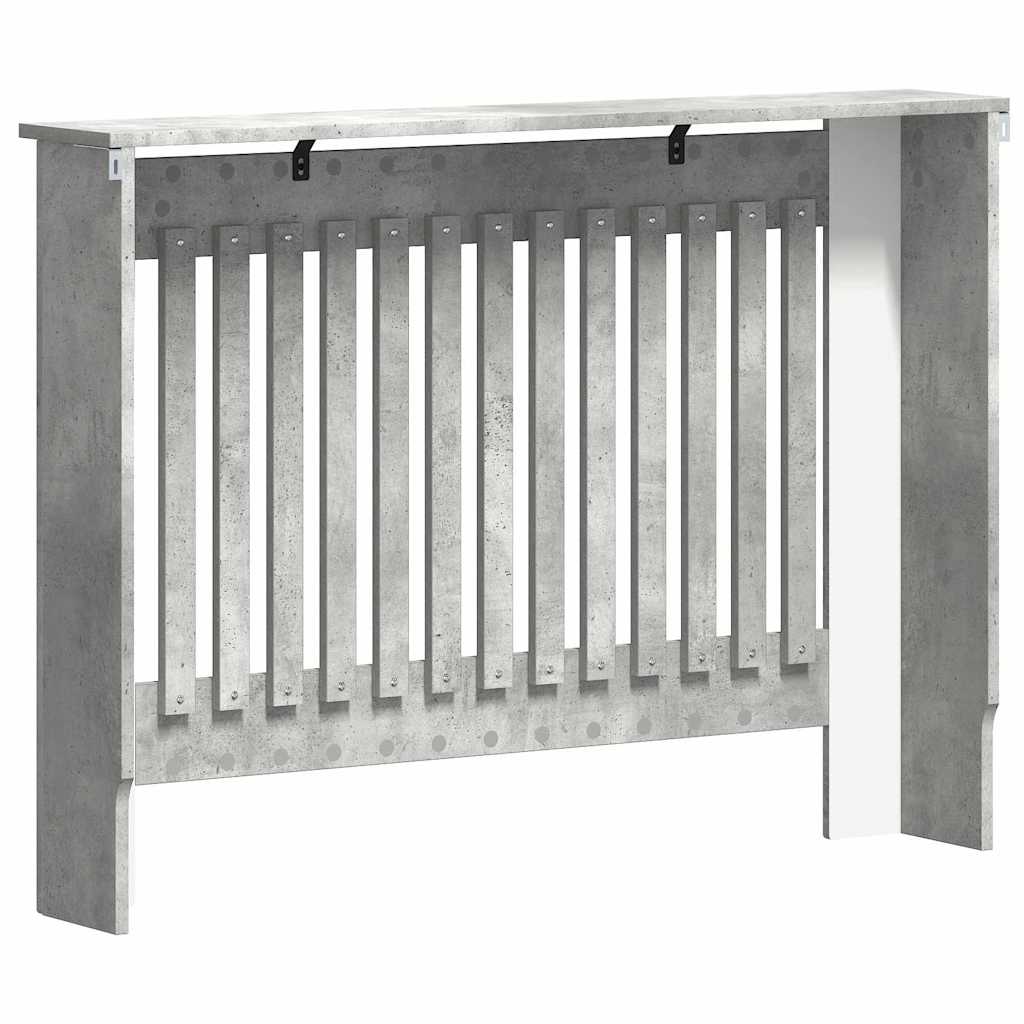 Heizkörperabdeckung Beton Grau 112 x 19 x 81,5 cm Holzwerkstoff