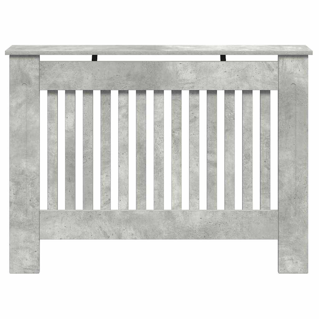 Heizkörperabdeckung Beton Grau 112 x 19 x 81,5 cm Holzwerkstoff