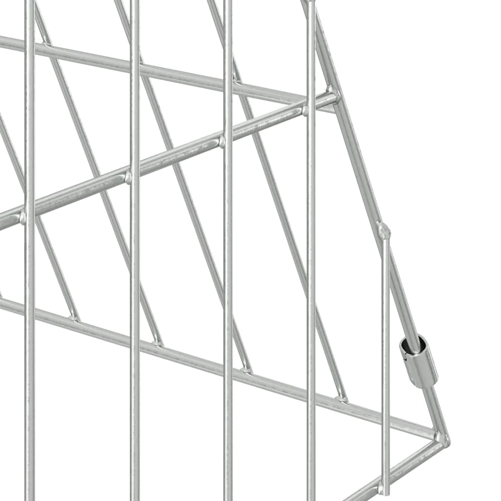 Hasenkäfig Silber 110 x 55 x 55 cm Verzinkter Stahl