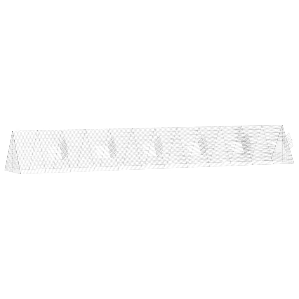Hasenkäfig Silber 650 x 100 x 85 cm Verzinkter Stahl
