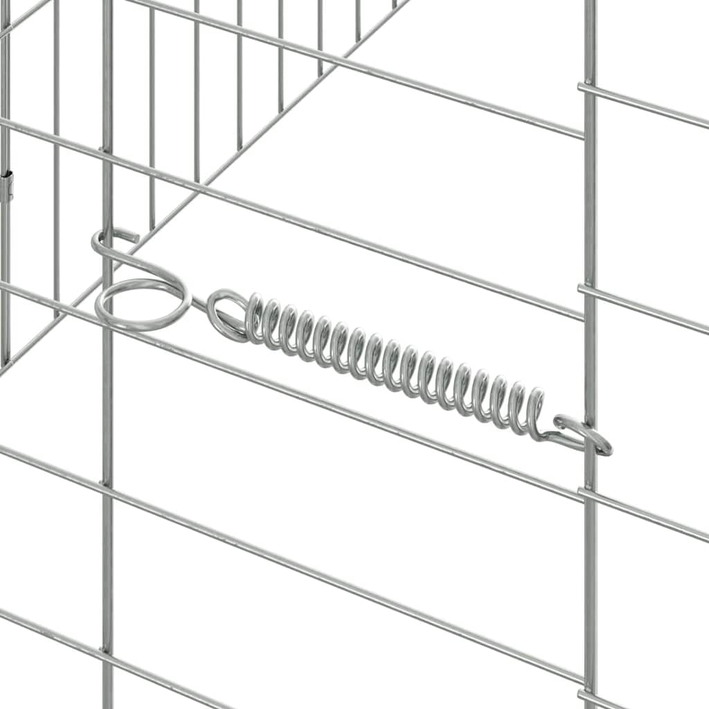 Hasenkäfig Silber 600 x 78 x 78 cm Verzinkter Stahl