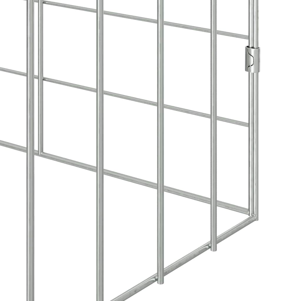 Hasenkäfig Silber 600 x 78 x 78 cm Verzinkter Stahl