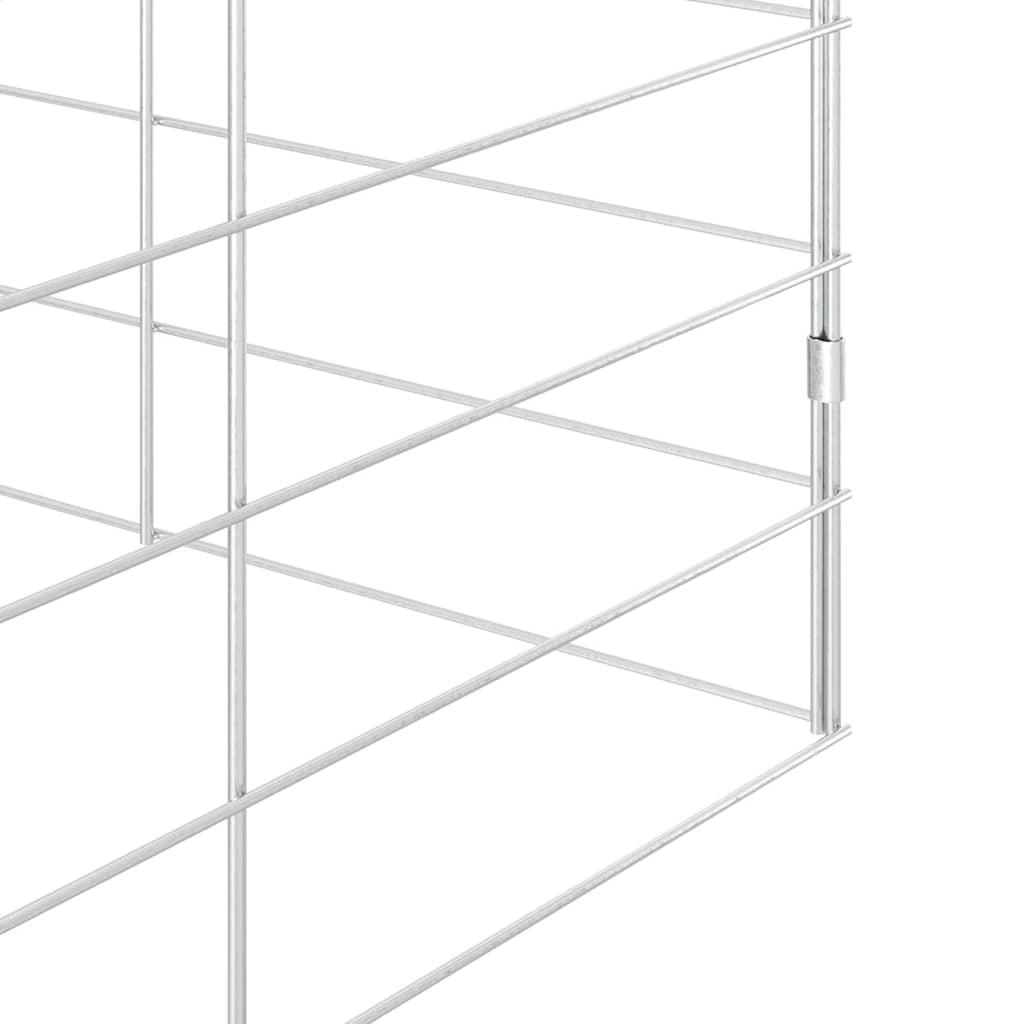 Hasenkäfig Silber 300 x 100 x 210 cm Verzinkter Stahl
