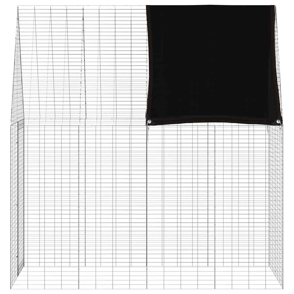 Hasenkäfig Silber 200 x 100 x 210 cm Verzinkter Stahl