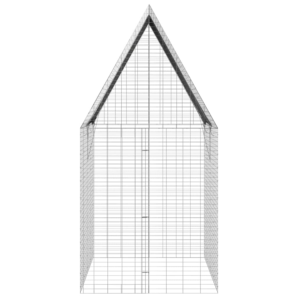 Hasenkäfig Silber 200 x 100 x 210 cm Verzinkter Stahl