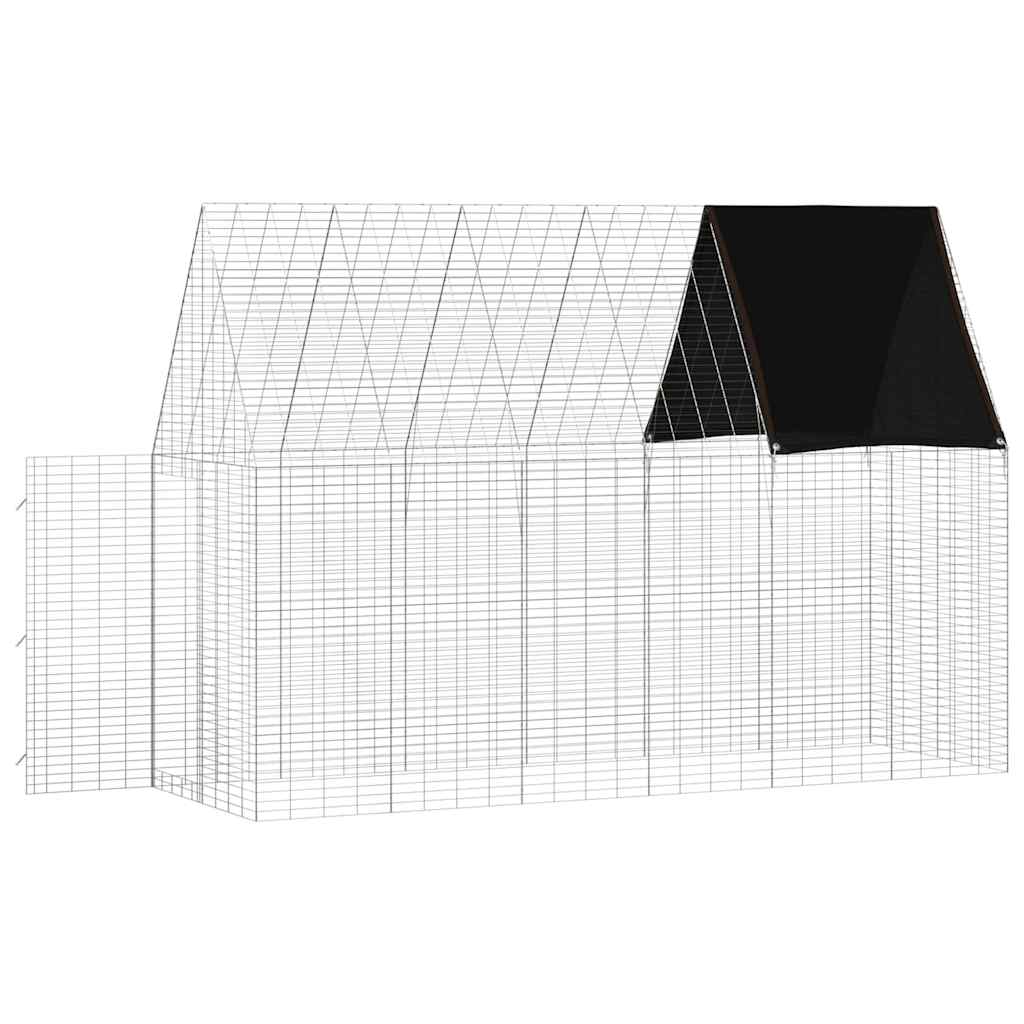 Hasenkäfig Silber 300 x 100 x 210 cm Verzinkter Stahl