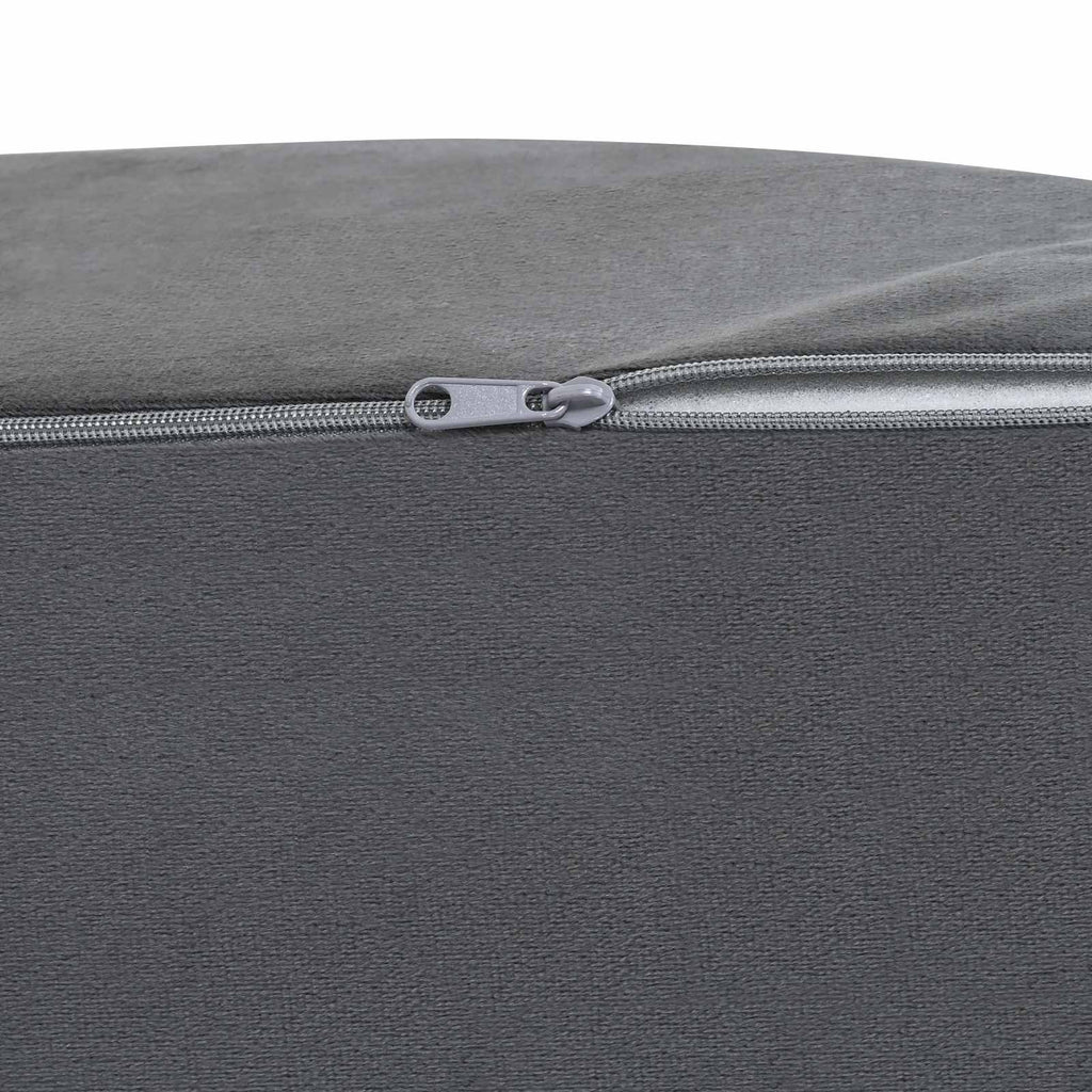 Beinkissen Grau 68 x 40 x 18 cm PU-Schaum