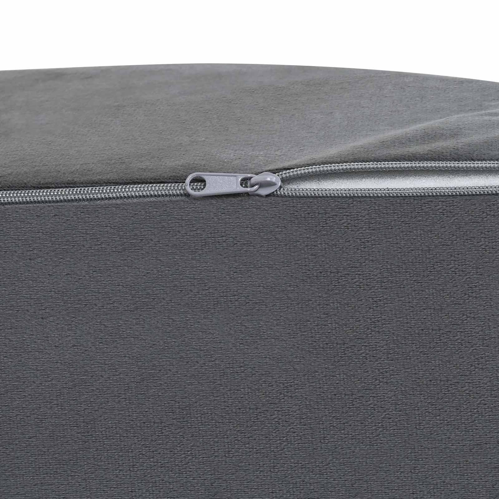 Beinkissen Grau 68 x 40 x 18 cm PU-Schaum