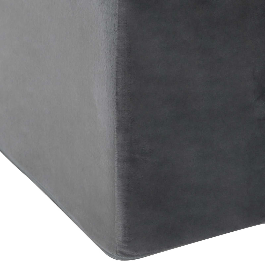 Beinkissen Grau 68 x 40 x 18 cm PU-Schaum