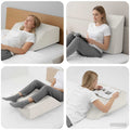Beinkissen Uni Weiß 63 x 52 x 19,5 cm PU-Schaum