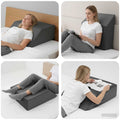 Beinkissen Uni Grau 63 x 52 x 19 cm PU-Schaum