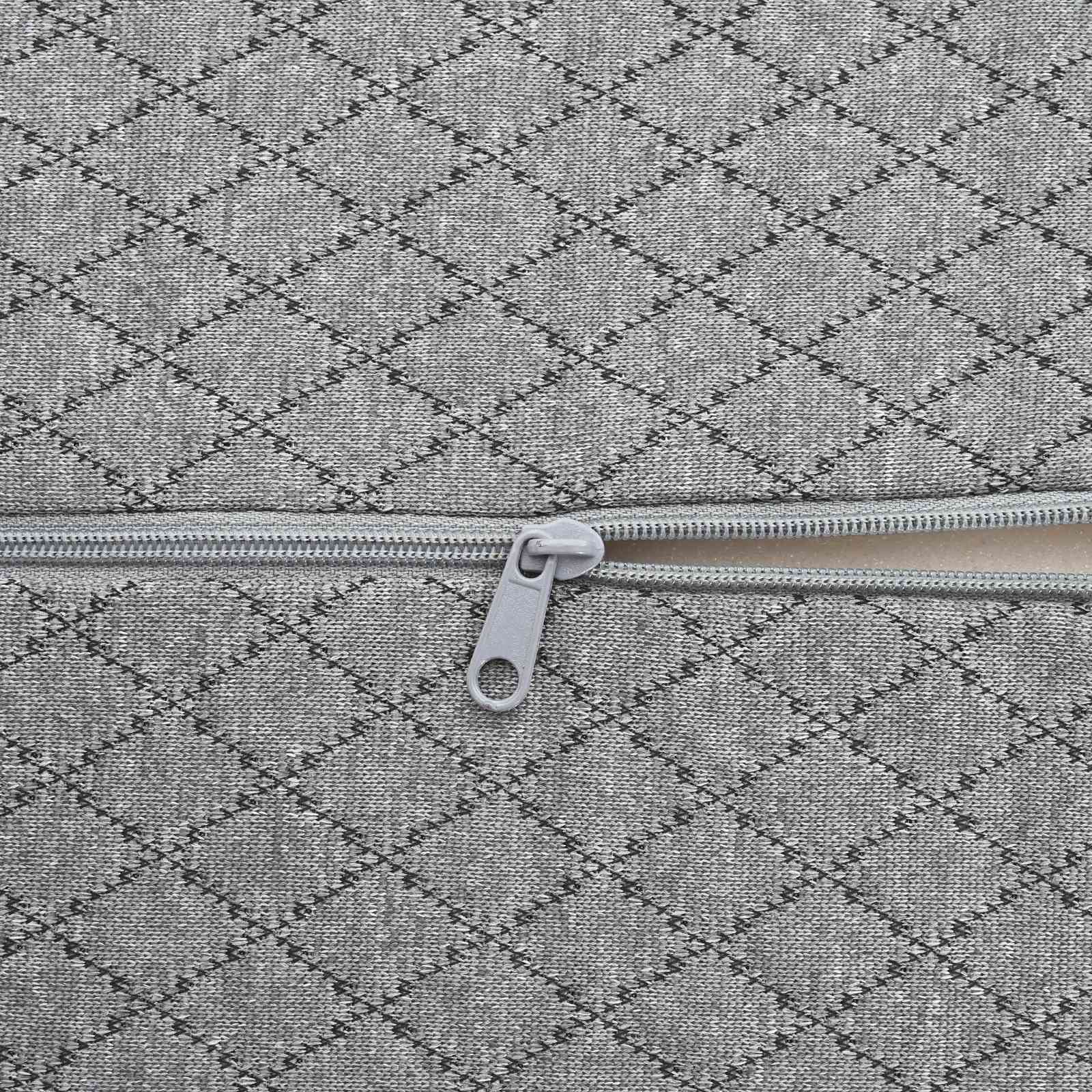 Beinkissen Geometrisch Grau 52 x 20 x 11 cm Viscoschaum