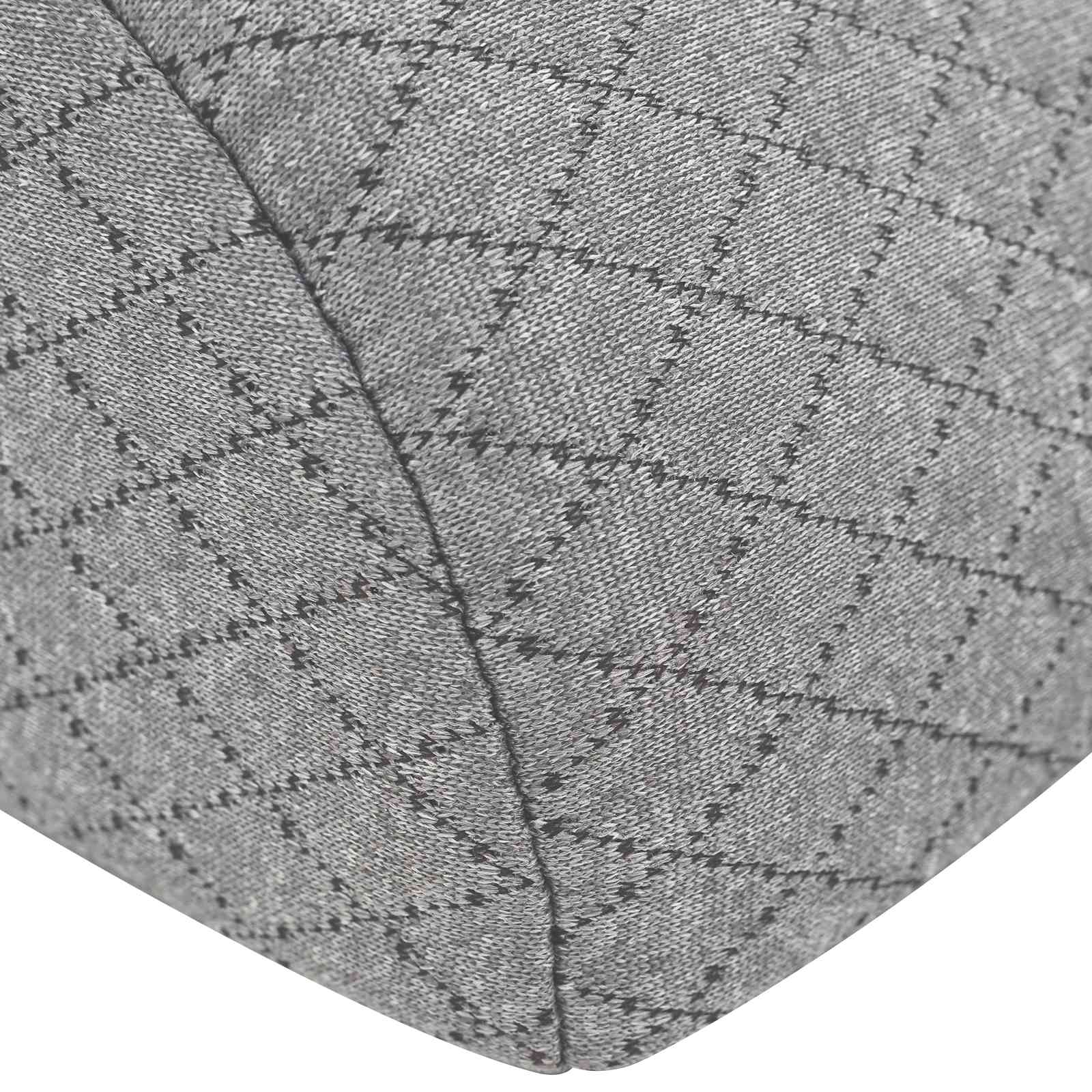 Beinkissen Geometrisch Grau 52 x 20 x 11 cm Viscoschaum