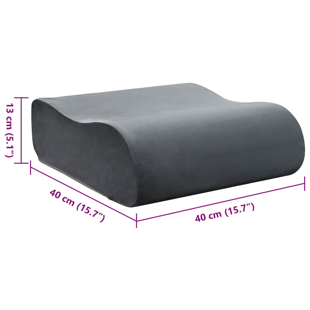 Sitzkissen Uni Grau 40 x 40 x 13 cm PU-Schaum
